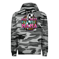 Slate Camo hot mess express mama Premium Hoodie - Zillion Design Studio