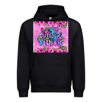 Black cute and fluffy stitch Urban Hoodie - Zillion Design Studio
