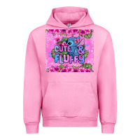 Fuchsia Pink cute and fluffy stitch Urban Hoodie - Zillion Design Studio