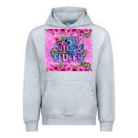 Heather Grey cute and fluffy stitch Urban Hoodie - Zillion Design Studio