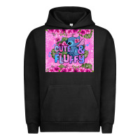 Pigment Black cute and fluffy stitch Urban Hoodie - Zillion Design Studio