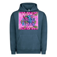 Pigment Midnight Navy cute and fluffy stitch Urban Hoodie - Zillion Design Studio
