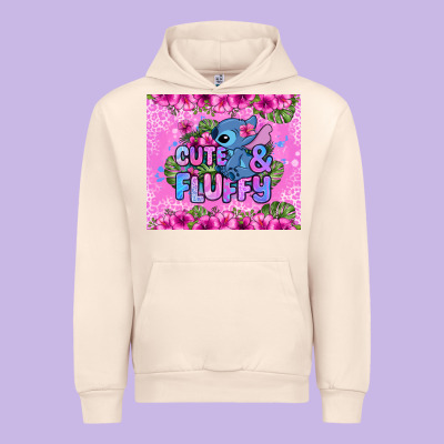 Cute And Fluffy Stitch Urban Hoodie Designed By Zillion Design Studio