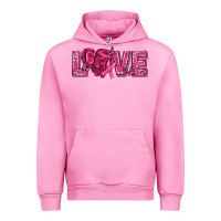 Fuchsia Pink Breast Cancer Love Urban Hoodie - texasbilliewilder