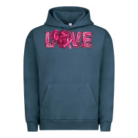 Pigment Midnight Navy Breast Cancer Love Urban Hoodie - texasbilliewilder