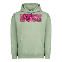Pigment Oil Green Breast Cancer Love Urban Hoodie - texasbilliewilder