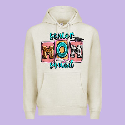 Senior Mom Squad Premium Hoodie Designed By Zillion Design Studio