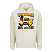 Oatmeal Heather they see me rollin they waiting Premium Hoodie - texasbilliewilder