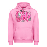 Fuchsia Pink Breast Cancer LPN Licensed Practical Nurse Urban Hoodie - texasbilliewilder