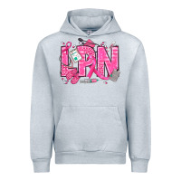 Heather Grey Breast Cancer LPN Licensed Practical Nurse Urban Hoodie - texasbilliewilder