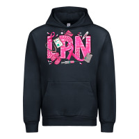 Navy Breast Cancer LPN Licensed Practical Nurse Urban Hoodie - texasbilliewilder