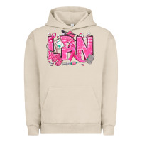 Pigment French Oak Breast Cancer LPN Licensed Practical Nurse Urban Hoodie - texasbilliewilder