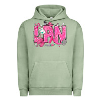 Pigment Oil Green Breast Cancer LPN Licensed Practical Nurse Urban Hoodie - texasbilliewilder