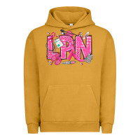 Pigment Peanut Butter Breast Cancer LPN Licensed Practical Nurse Urban Hoodie - texasbilliewilder