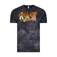 Cloud Black fall gnomes pumpkin sunflowers Vintage Tee - Artiststas