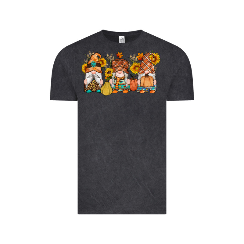 Fall Gnomes Pumpkin Sunflowers Vintage Tee by Artiststas | Teevron