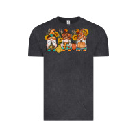 Vintage Black fall gnomes pumpkin sunflowers Vintage Tee - Artiststas