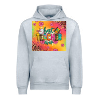 Heather Grey best teacher ever Urban Hoodie - Zillion Design Studio