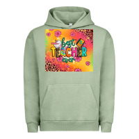 Pigment Oil Green best teacher ever Urban Hoodie - Zillion Design Studio