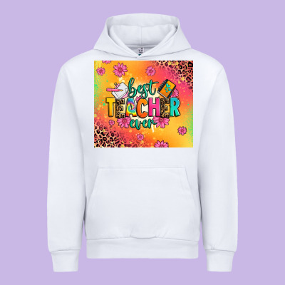 Best Teacher Ever Urban Hoodie Designed By Zillion Design Studio