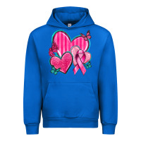 Cobalt Breast Cancer Hearts Urban Hoodie - texasbilliewilder