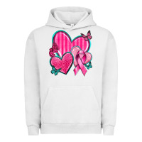 Breast Cancer Hearts Urban Hoodie | Teevron