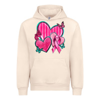 Sandshell Breast Cancer Hearts Urban Hoodie - texasbilliewilder