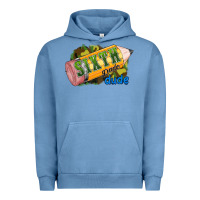 Pigment Pebble Blue sixth grade dude Urban Hoodie - RanaPortraitStore