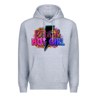 Heather Grey retired hot girl Premium Hoodie - Zillion Design Studio