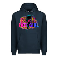 Navy retired hot girl Premium Hoodie - Zillion Design Studio