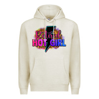 Oatmeal Heather retired hot girl Premium Hoodie - Zillion Design Studio