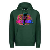 Sports Green retired hot girl Premium Hoodie - Zillion Design Studio
