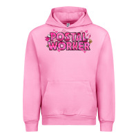 Fuchsia Pink Breast Cancer Postal Worker Urban Hoodie - texasbilliewilder