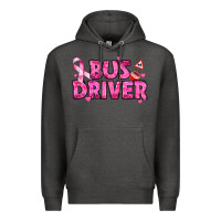 Charcoal Heather breast cancer bus driver Premium Hoodie - texasbilliewilder