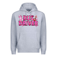 Heather Grey breast cancer bus driver Premium Hoodie - texasbilliewilder