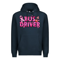 Navy breast cancer bus driver Premium Hoodie - texasbilliewilder