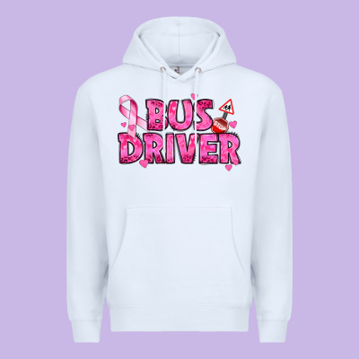 Breast Cancer Bus Driver Premium Hoodie Designed By Texasbilliewilder