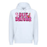 White breast cancer bus driver Premium Hoodie - texasbilliewilder