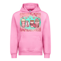 Fuchsia Pink best mom ever coffee cups Urban Hoodie - Zillion Design Studio