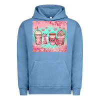 Pigment Pebble Blue best mom ever coffee cups Urban Hoodie - Zillion Design Studio