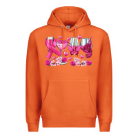 Carrot breast cancer wine glasses Premium Hoodie - texasbilliewilder