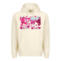 Sandshell breast cancer wine glasses Premium Hoodie - texasbilliewilder