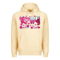 Pina Colada breast cancer wine glasses Premium Hoodie - texasbilliewilder