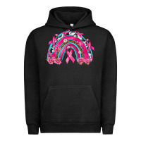 Pigment Black Breast Cancer Rainbow Urban Hoodie - texasbilliewilder