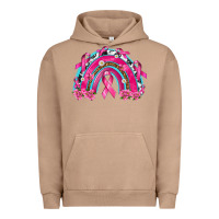 Pigment Burro Breast Cancer Rainbow Urban Hoodie - texasbilliewilder