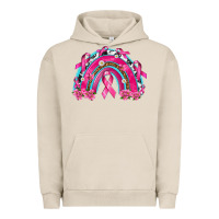 Pigment French Oak Breast Cancer Rainbow Urban Hoodie - texasbilliewilder