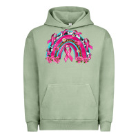 Pigment Oil Green Breast Cancer Rainbow Urban Hoodie - texasbilliewilder