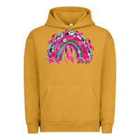Pigment Peanut Butter Breast Cancer Rainbow Urban Hoodie - texasbilliewilder