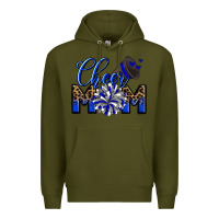 Army Green Cheer mom Premium Hoodie - Zillion Design Studio