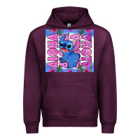 Mauve Wine aloha stitch Urban Hoodie - Zillion Design Studio
